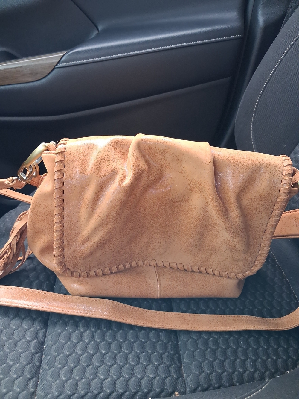 HOBO Harley Convertible Whipstitch Leather Crossbody Bag